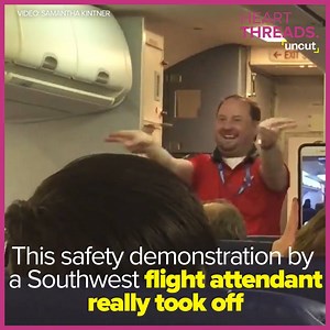 Please direct your attention to this hilarious Southwest Airlines safety demonstration at the front of the plane. | HeartThreads