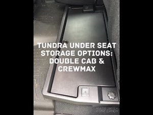Toyota Tundra Under Seat Storage Options