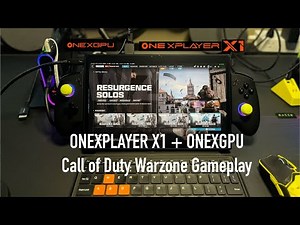 ONEXPLAYER X1 ONEXGPU Call of Duty Warzone Gameplay