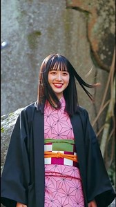 Nezuko Kamado Real Life Behind the Scenes 💖 #nezukokamado #demonslayer