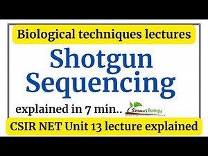 Shotgun sequencing method in Hindi | Whole genome shotgun sequencing steps