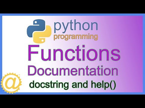 Python - Function Documentation using docstring and help() - Code Example - Learn Python Coding