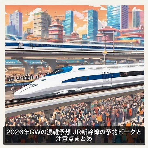 2026年GWの混雑予想 JR新幹線の予約ピークと注意点まとめ