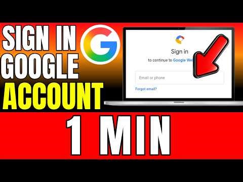 How To Sign In Google Account 2026 (Fast And Easy)