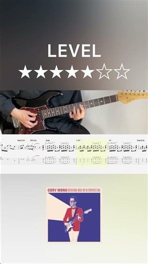 Cory Wong - Cosmic Sans (guitar solo cover with tabs & chords)