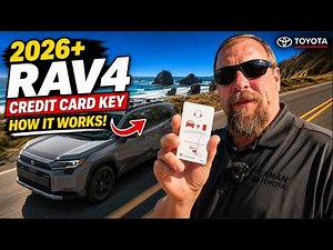 2026 Toyota Rav4 credit card key. How it works