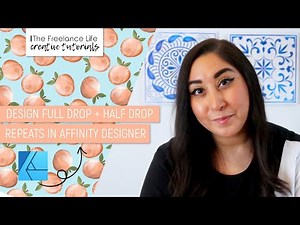 The Freelance Life Tutorials - Design Full Drop and Half Drop Repeat Patterns in Affinity Designer