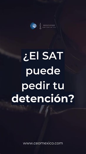 ¿El #SAT puede pedir tu detención? ⚠️ Solo en casos graves y mediante un proceso legal. Conozca cuándo el incumplimiento fiscal puede convertirse en delito y cómo prevenir riesgos ante el Servicio de Administración Tributaria. ⚖️ #DelitosFiscales #CumplimientoFiscal #DefraudaciónFiscal #ICEOMéxico