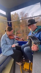 Sound on! Maybe the most quintessential Cape Breton moment ever - Rose Morrison and Breanndán Ó Beaglaoich play a reel while going up over Cape Smokey in a Gondola. The hills are alive with the sound of music. If you didn't make it to the Celtic Colours International Festival this year, be sure to add it to your bucket list and check out their live streams. Video via Cape Smokey | Nova Scotia