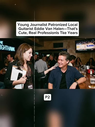 Young Journalist Patronized Local Guitarist Eddie Van Halen—That's Cute, Real Professionls Tke Years. #eddievanhalen #historytok #guitar #foryoupage