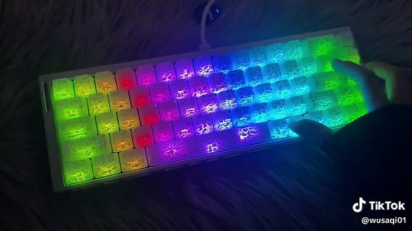 Explore the Neon Glow of White Keyboards