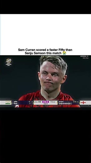 Sam Curran Scored a Faster 50 Than Sanju Samson! 😭💀 #shorts #cricket