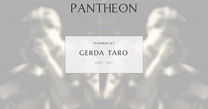 Gerda Taro Biography | Pantheon