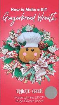 How to Make a Cute Gingerbread Wreath for the Holidays