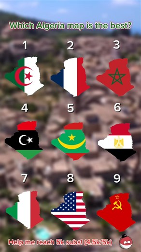 Which Algeria map is the best? 🇩🇿 #fyp #algeria #country #map
