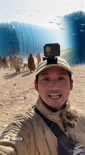 【AI動画】モーゼの出エジプトを取材する タイムトラベル系ユーチューバー