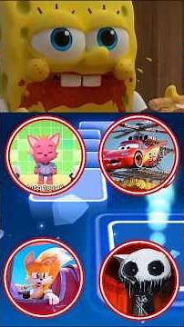 New SpongeBob EXE 🆚 Sonic Prime EXE 🆚McQueen EXE 🆚 PinkPong | Tiles Hop Game #coffindance #tileshop