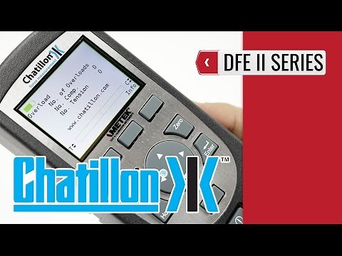 CHATILLON DFE 2 - Digital Force Gauges (product video presentation)