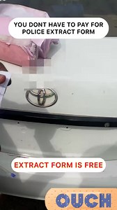 You don't have to pay for Police extract form. Credit Andrews Antobbrah #viralreels | Priscilla Dogbe