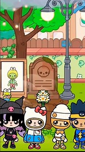 Keroppi voltou a vida! 🐸💀 Spooky Skeletons 👻 sanrio story #tocaboca #hellokitty #viralvideo