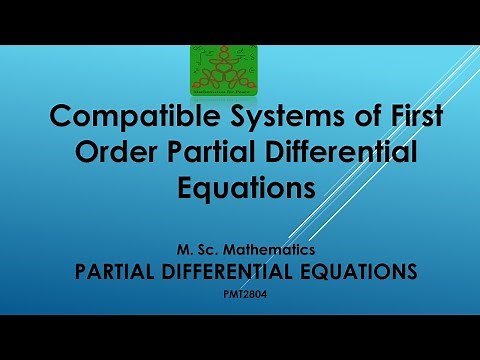 Compatible Systems of First Order P.D.E. | Partial Differential Equations | MSc Mathematics
