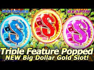 Triple Feature Pop! NEW Big Dollar Gold Slot Machine at Yaamava Casino!