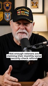 Not enough veterans are claiming their refund to their monthly social...