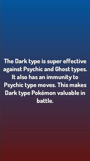 Dark Type Advantage