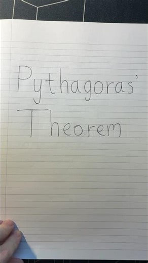 Where does Pythagoras' Theorem actually come from? #maths