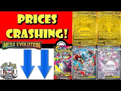 Mega Evolution Prices Crashing HARD! Gold & Special Illustration Cards Down! (Pokemon TCG News)