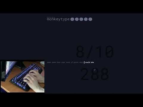 314 wpm on monkeytype 10w
