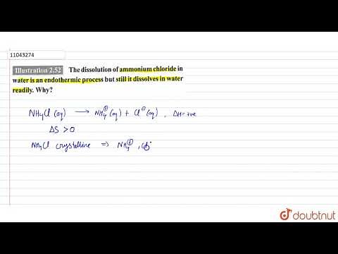 The dissolution of ammonium chloride in water is an endothermic process but still it dissolves in
