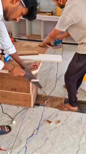 Carpenter work kitchen tips tricks ideas . . . #carpenter #carpentry #carpentryskills #kitchen #carpentrywork #interior #interiordesignb #interiordecor #reelsviralシfb | BSK Wood work