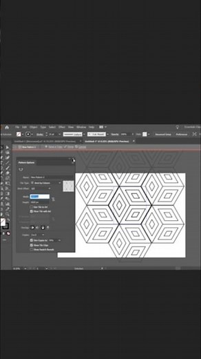 Hexagon Pattern Illustration l seamless pattern adobe illustrator pattern #illustrationnation