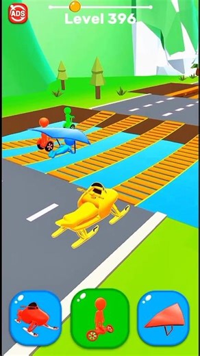 Shape Shifting Level 396 – Ultra Fast Pro Speed Run! ⚡🔥 #shorts