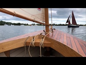 Restored Wooden Lugger First Sail