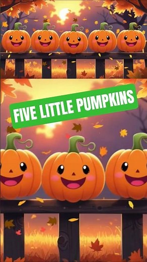 Five Little Pumpkins Rolling On The Ground | Halloween Songs For Kids