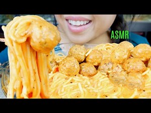 ASMR Lazy Spaghetti and Meatballs ♥︎ Rosė Sauce ♥ Recipe!! 먹방 No Talking suellASMR