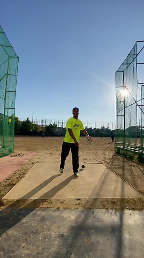 低く楽に流れで #ハンマー投げ #hammer #陸上 #日記 #練習