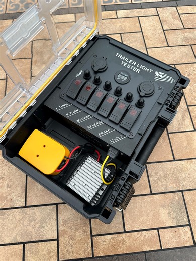 Trailer Light Tester for Dewalt 20V Battery, 7 Pin RV or SEMI, Trailer Light Tester Inside a Dewalt Toughsystem Container - Etsy