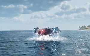 飞船出水(c4d＋realflow)