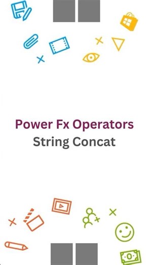 Learn about the Power Fx String Concat operator to join strings #powerfx #microsoft #coding