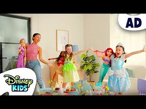 AD | Spending a Princess Day with Ariel, Rapunzel, and Moana!👑 | Create Your World💖 | ‪@disneykids‬