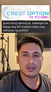 431 reactions · 23 shares | Crest Option Fx Trading - Kailangan ng API Creation para maka withdraw? #forextrading XM  https://affs.click/rLLlP | Bibiano Suarez Jr. | Facebook