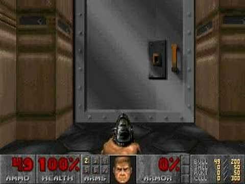 Vanilla Doom sliding doors
