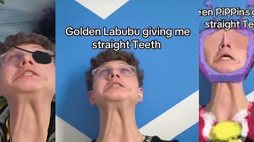 Golden Labubu Giving Me Straight Teeth | Know Your Meme