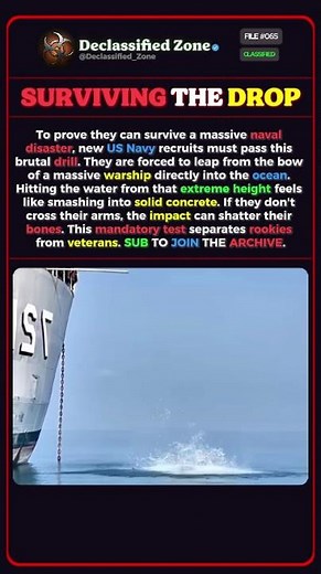 The Terrifying Drop Every Navy Sailor Must Survive 🌊💀