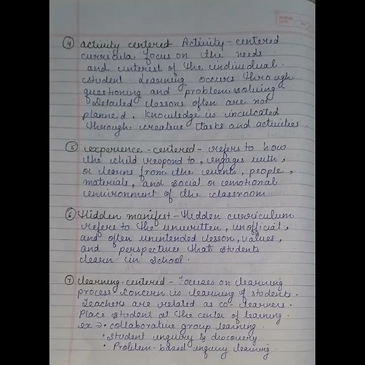 Concept of curriculum/ types of curriculum/ components of curriculum/ B.Ed notes