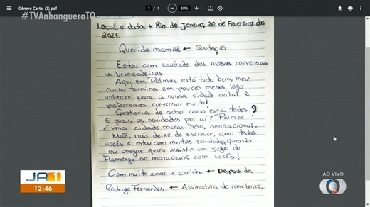 Professor ensina como escrever uma carta