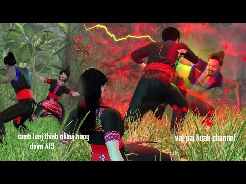 Ceeb leej thiab nkauj noog daim 419, hmong movie 3d